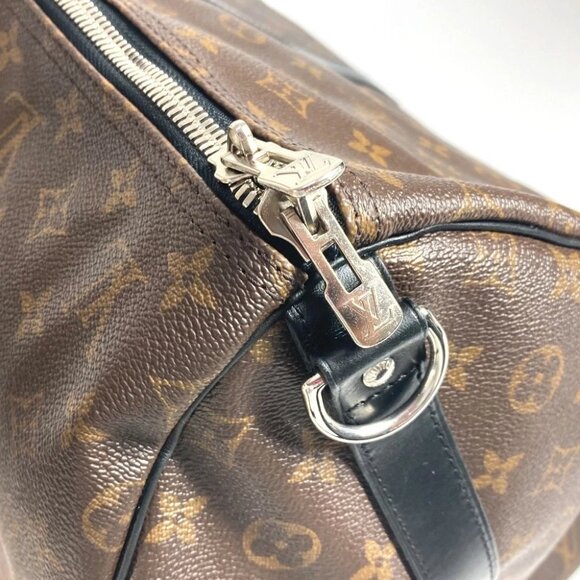 LOUIS VUITTON M56714 MonogramMacassar KeepallBandouliere55 Hand Bag Duffle Bag - Picture 4 of 13